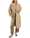 Reiss Helena Wool & Cashmere-blend Coat In Brown