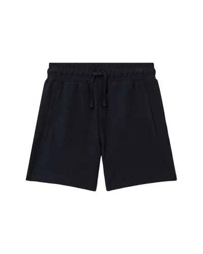 Reiss Kids' Hester Textured Short In Black