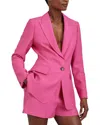 Reiss Hewey Single Button Blazer In Pink
