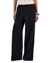Reiss High Rise Wide Leg Pants In Blue