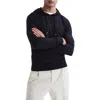 Reiss Holland Solid Wool Hoodie In Black