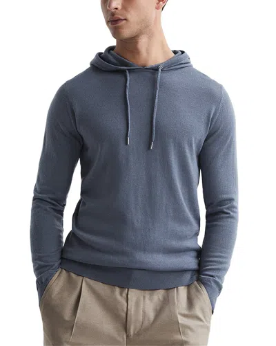 Reiss Holland Wool Hoodie In Gray