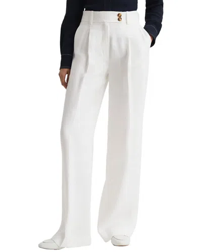Reiss Hollie Linen-blend Trouser In White