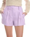 Reiss Hollie Pleat Front Linen-blend Short