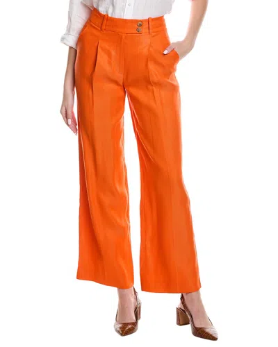 REISS REISS HOLLIE WIDE LEG LINEN-BLEND TROUSER