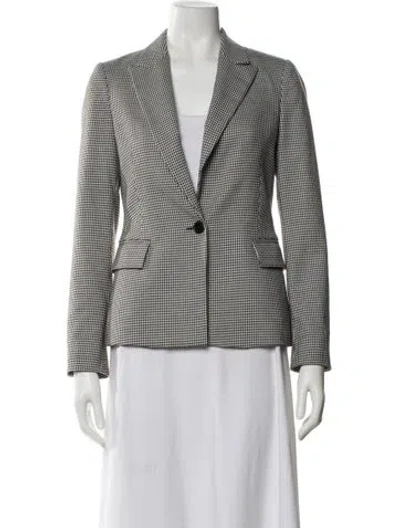 Pre-owned Reiss Houndstooth Print Blazer In Multi