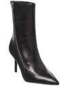 Reiss Hoxton Mid Leather Boot In Black
