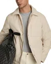Reiss Hyde Technical Shirt Jacket In Stone