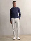 Reiss Ice Blue Trousers In Nude