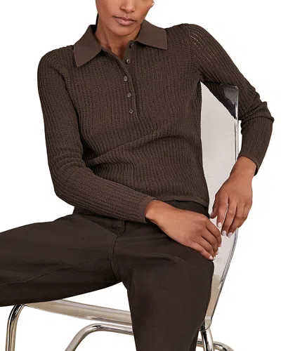 REISS INDIA KNIT POLO TOP
