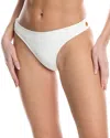 Reiss Iris Button Detail Bikini Bottom In White