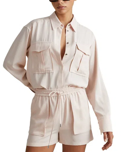 Reiss Isador Long Sleeve Shirt In Neutral