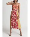 REISS REISS ISLA RESORT PRINT MIDI DRESS