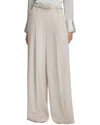 Reiss Isla Wide Leg Occasion Trouser In Sand
