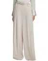 Reiss Isla Wide Leg Occasion Trouser In Sand
