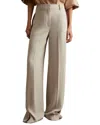 Reiss Isla Wide Leg Side Stripe Pant In Neutral