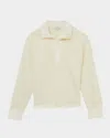 Reiss Isobel Overhead Ribbed Knit Shirt In Pale Yellow