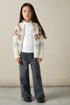 Reiss Ivory Carey 9-13 Yrs Cotton-jersey Roll-neck Top With Stretch In Ivory