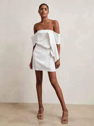 Reiss Ivory Dress In White
