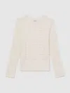 Reiss Ivory Jumper In Neutral