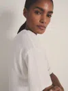 Reiss Ivory | Les 100 Ciels Bouclé T-shirt In White
