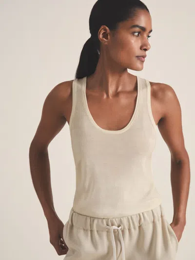 Reiss Ivory | Les 100 Ciels Wool Knit Vest In Neutral