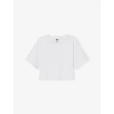 Reiss Kids' Ivory Lois Relaxed-fit Short-sleeve Cotton T-shirt 4-9