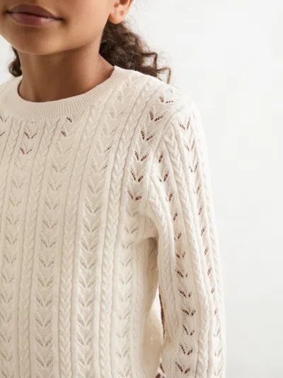 Reiss Ivory Jumper In White