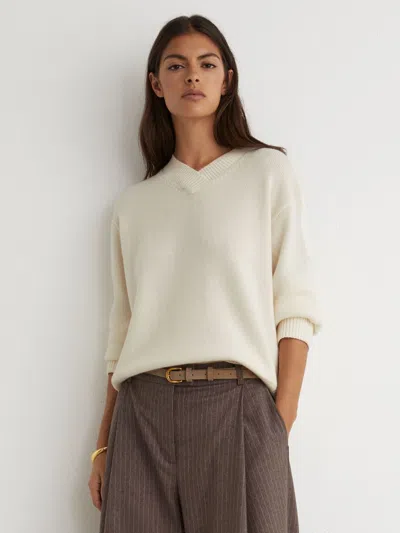 Reiss Ivory Mari Jumper In Brown