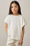 Reiss Ivory 4-9 Yrs Cotton Oversized Short-sleeve T-shirt In Ivory