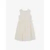 Reiss Ivory Lace-detail Tulle-skirt Dress In White
