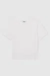 Reiss Ivory 4-9 Yrs Cotton Oversized Short-sleeve T-shirt In Ivory
