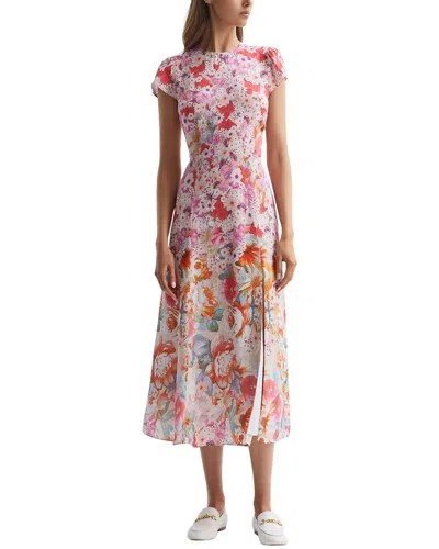 REISS REISS IVY FLORAL OMBRE MIDI DRESS