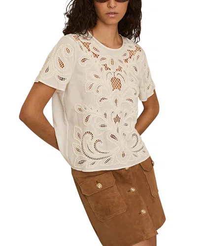 REISS IYLA FLORAL CUT OUT TOP