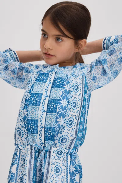 Reiss Kids' 11 Years In Blue Print