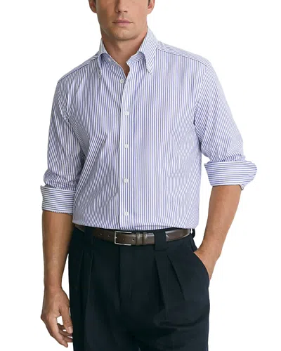 Reiss Jackson Cotton Tailored Stripe Shirt In Blue