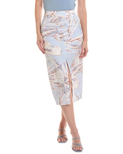 Reiss Jacqueline Linen-blend Top In White
