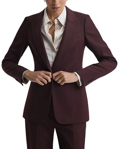 Reiss Jade Single Breasted Blazer In Purple