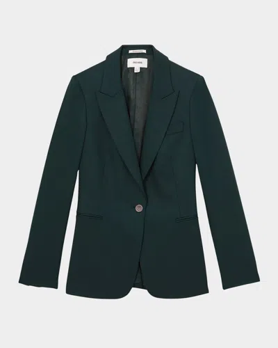 Reiss Jade Tailored Single-button Jacket In Green