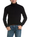 Reiss Navy Alston Cable Knitted Roll Neck Jumper In Blue