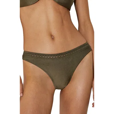 Reiss Janina Bikini Bottoms In Green