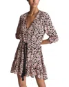 Reiss January Floral Print Flip Dress In Pink