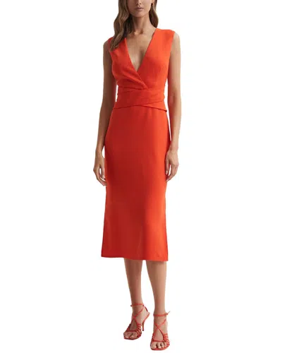 Reiss Jayla Dress In Orange