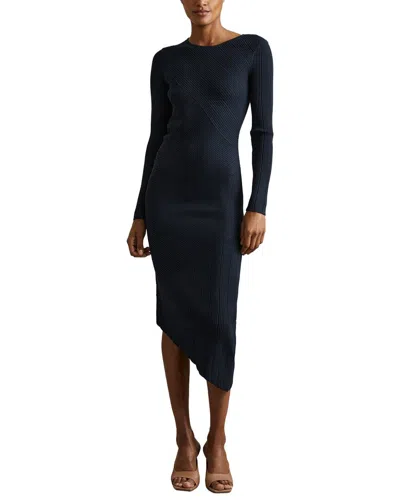 Reiss Jem Knitted Dress In Black
