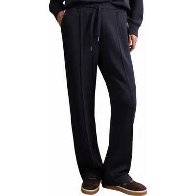 Reiss Jemma Pintuck Pleat Front Drawstring Pants In Blue