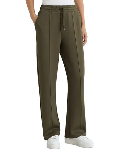 Reiss Jemma Seam Front Jogger Pants In Green