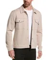 Reiss Jerry Interlock Overshirt Top In Neutral