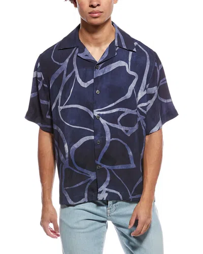 Reiss Jerry Shirt In Blue