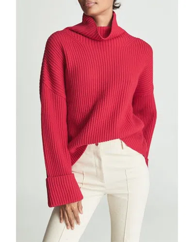 Reiss Jillian Wool-blend Sweater In Pink