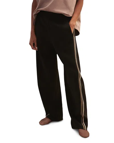 Reiss Jiselle Royal Ballet Side Stripe Trousers In Black